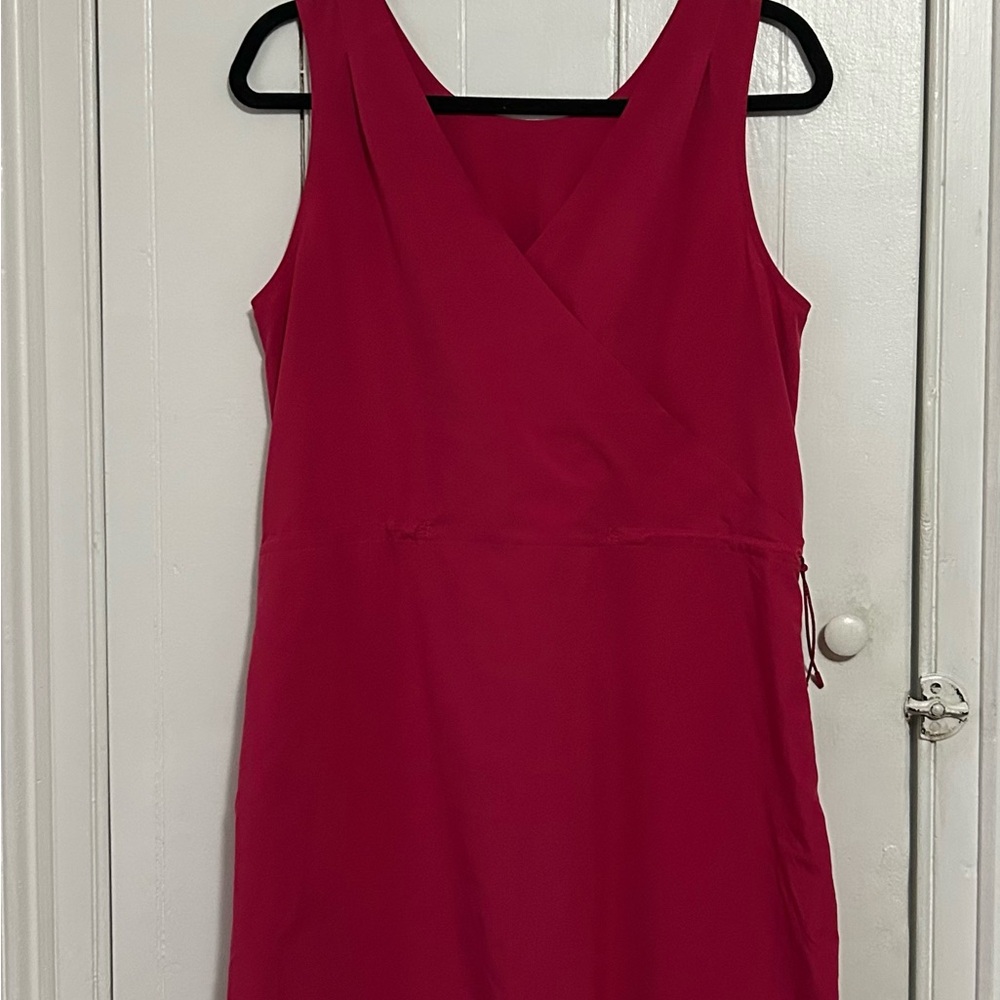 Title Nine Sleeveless Wrap Mini Dress in Fuchsia